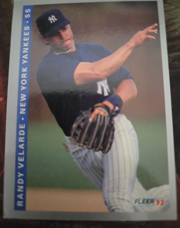 1993 Fleer #287 Randy Velarde — front