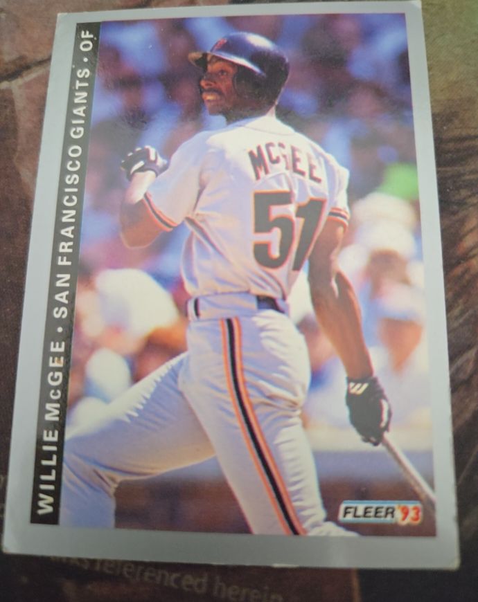 1993 Fleer #159 Willie McGee — front