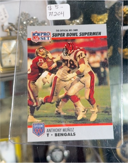 1990 Pro Set Super Bowl Supermen #204 Anthony Muñoz — front