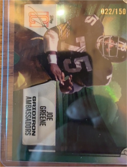 2024 Topps Signature Class #GA-23 Joe Greene Gridiron Ambassadors — front