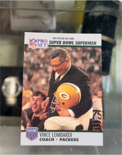 1990 Pro Set #28 Vince Lombardi Super Bowl Supermen — front