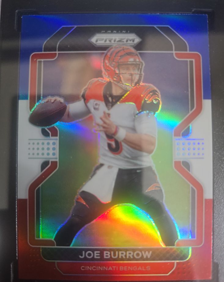 2021 Panini Prizm Red White & Blue Joe Burrow — front