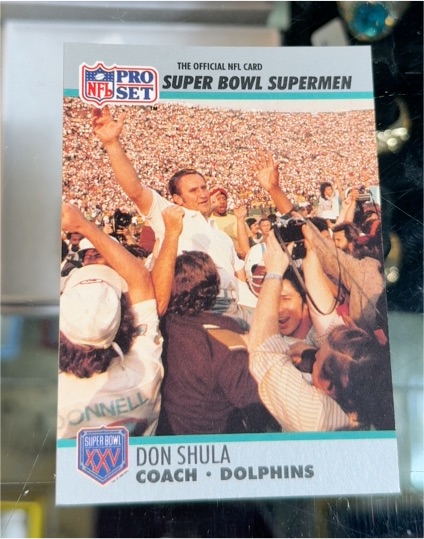 1990 Pro Set Super Bowl XXV #30 Don Shula — front