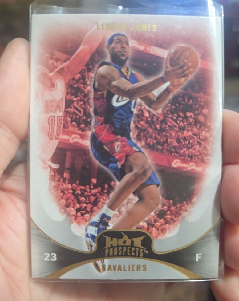 2008-09 Fleer Hot Prospects #23 LeBron James — front