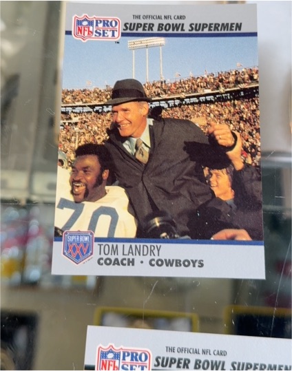 1990 Pro Set #27 Tom Landry — front