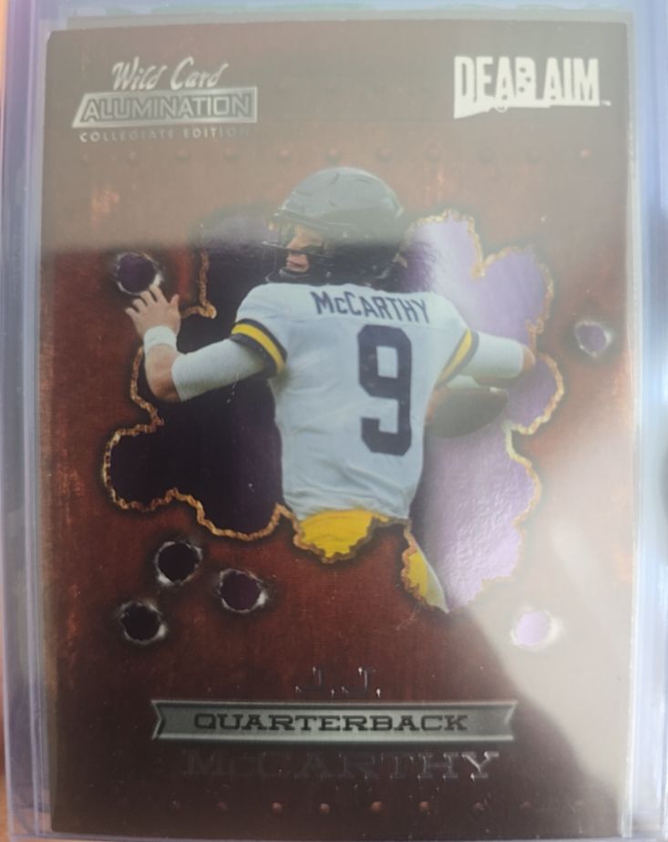 2021 Wild Card Alumination Dead Aim #ANDA-9 JJ McCarthy — front