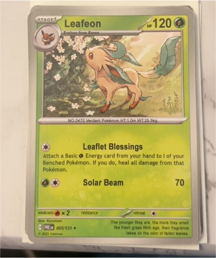 2025 Pokemon #005 Leafeon — front
