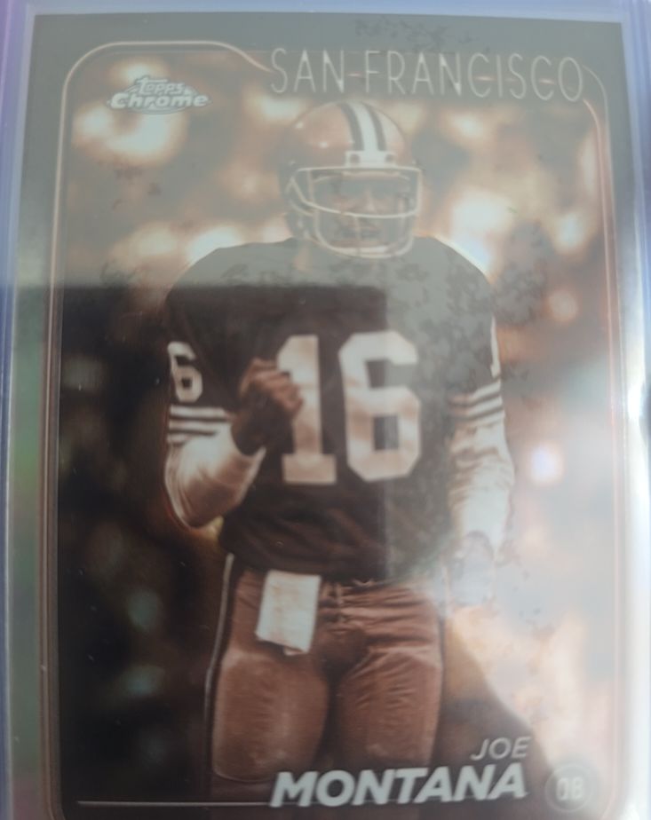 2008 Topps Chrome #08 Joe Montana — front