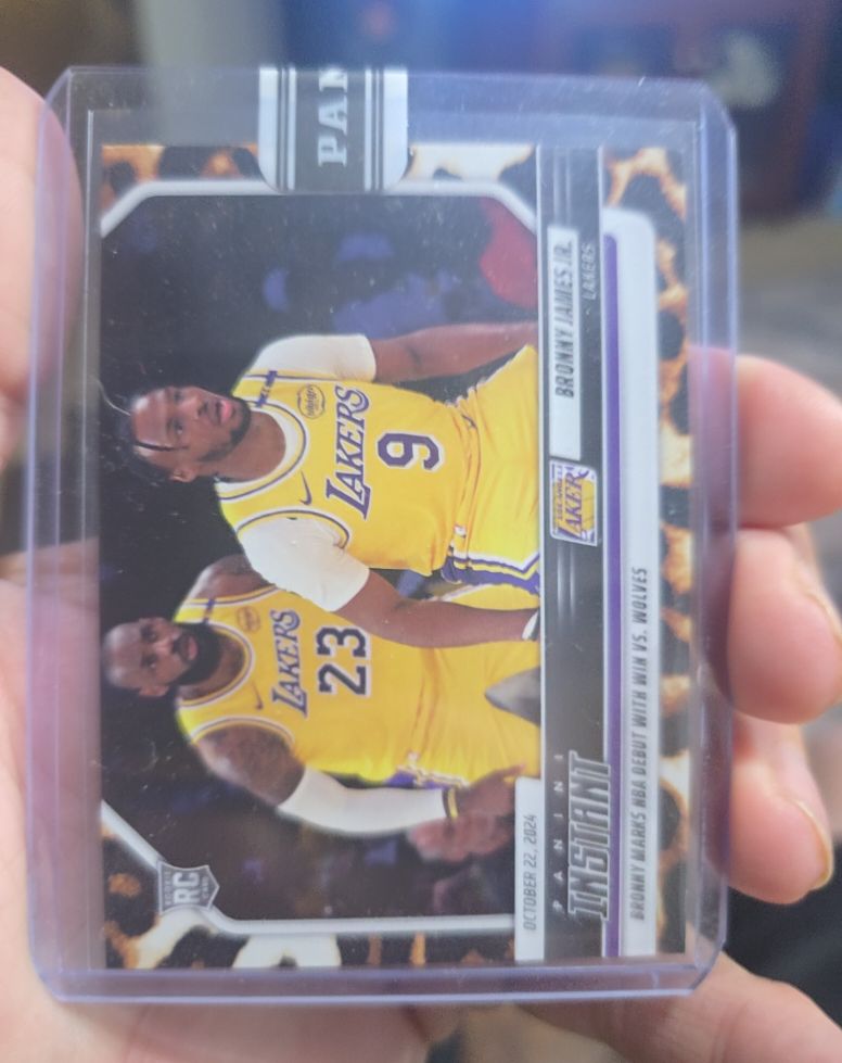 2024 Panini Instant #25 Bronny James Jr — front