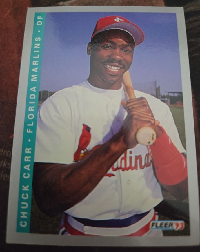 1993 Fleer #421 Chuck Carr — front