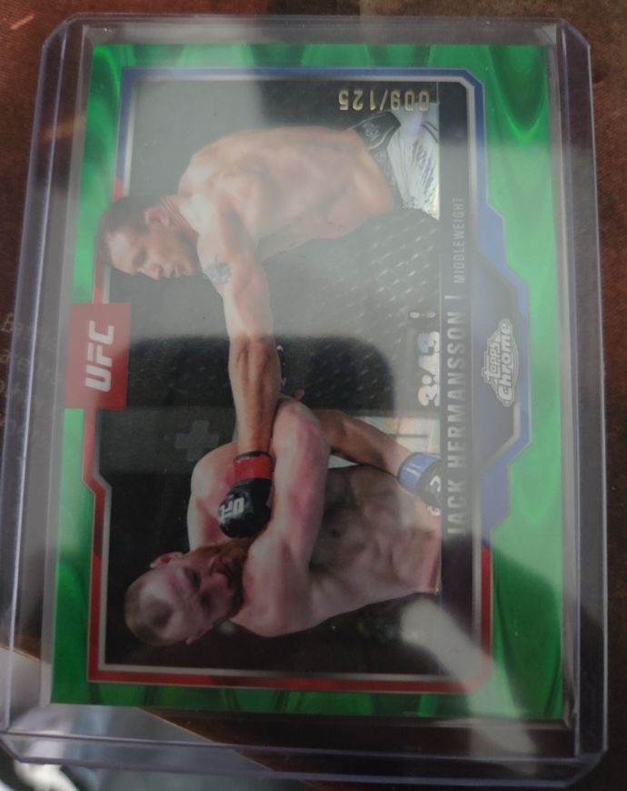 2025 Topps Chrome UFC #34 Jack Hermansson — front