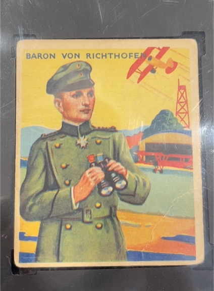 1933 National Chicle Sky Birds #23 Baron Von Richthofen — front
