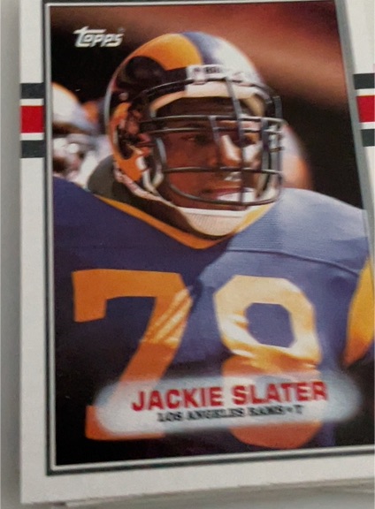 1989 Topps #135 Jackie Slater — front