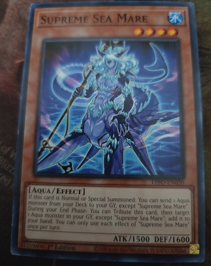 2020 Yu-Gi-Oh! Dimension Force #DIFO-EN030 Supreme Sea Mare — front