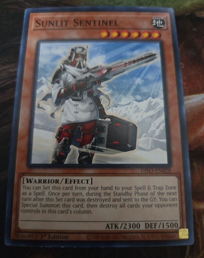 2020 Yu-Gi-Oh! Dimension Force #DIFO-EN028 Sunlit Sentinel — front