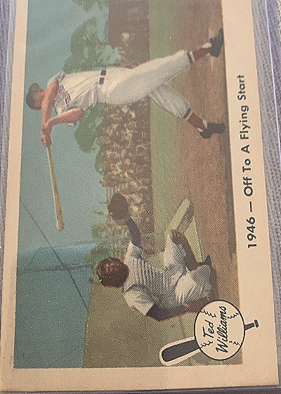 1959 Fleer #26 Ted Williams Off To A Flying Start — front