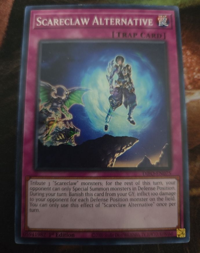 2022 Yu-Gi-Oh! Dimension Force #DIFO-EN075 Scareclaw Alternative — front
