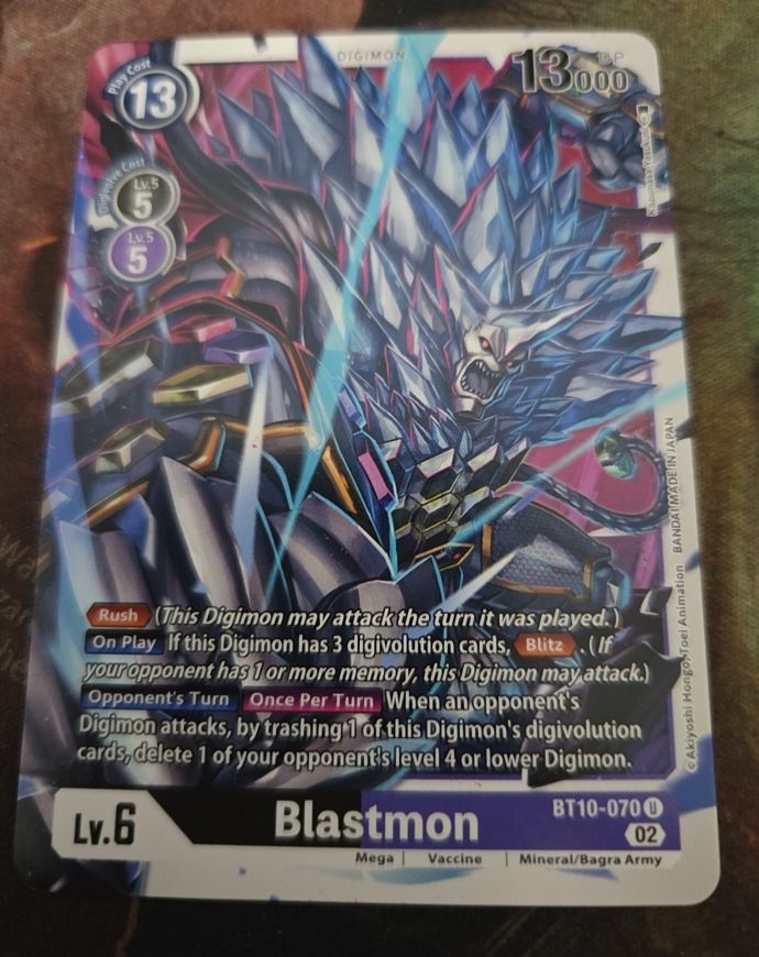 Digimon Card Game BT10-070 Blastmon — front