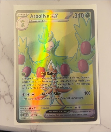 2025 Pokemon Scarlet & Violet Destined Rivals #207 Arboliva ex — front