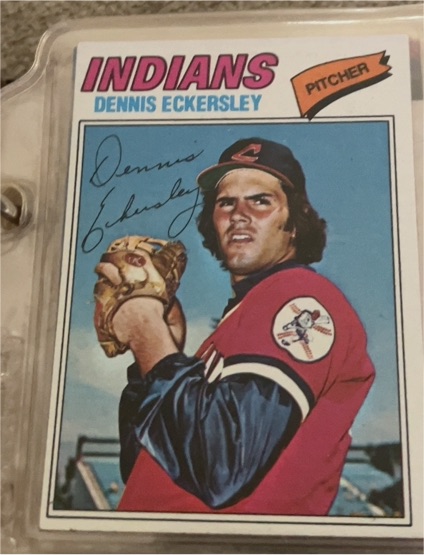 1977 Topps #525 Dennis Eckersley Cleveland Indians — front