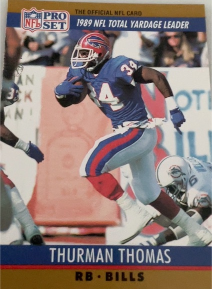 1990 Pro Set #10 Thurman Thomas — front