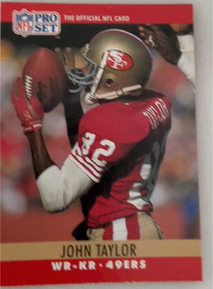1990 Pro Set #297 John Taylor — front