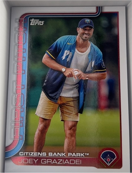 2025 Topps Series 2 First Pitch #FP2-1 Joey Graziadei — front