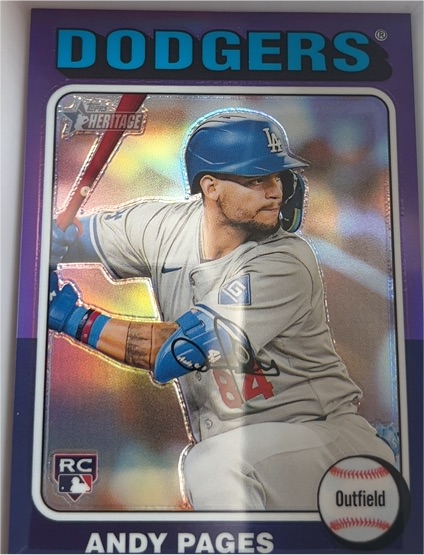 2024 Topps Heritage High Number #696 Andy Pages — front