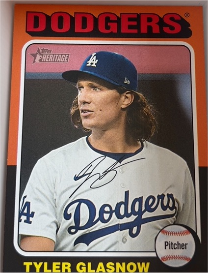 2024 Topps Heritage High Number #530 Tyler Glasnow — front