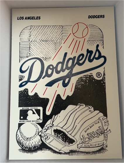 1987 Fleer #NNO Los Angeles Dodgers Sticker — front