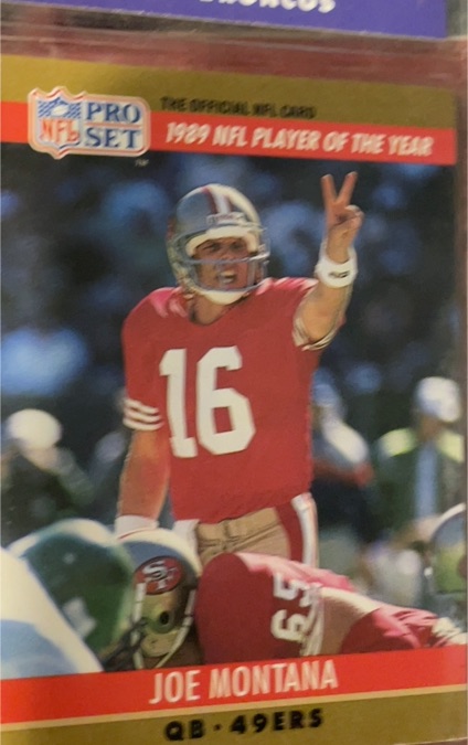 1990 Pro Set #2 Joe Montana — front