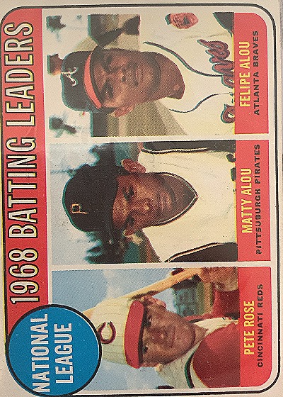 1969 Topps #5 Felipe Alou, Matty Alou, Pete Rose — front