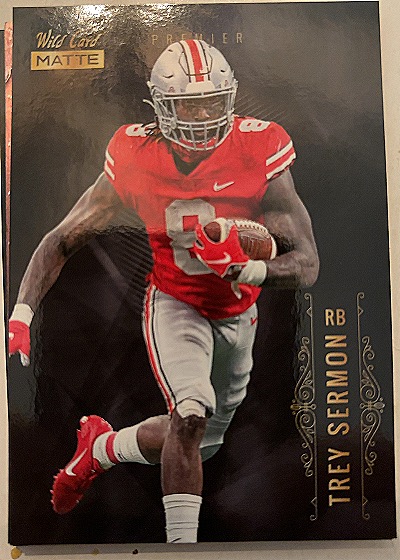 2021 Wild Card Matte Premier #MBC-54 Trey Sermon — front