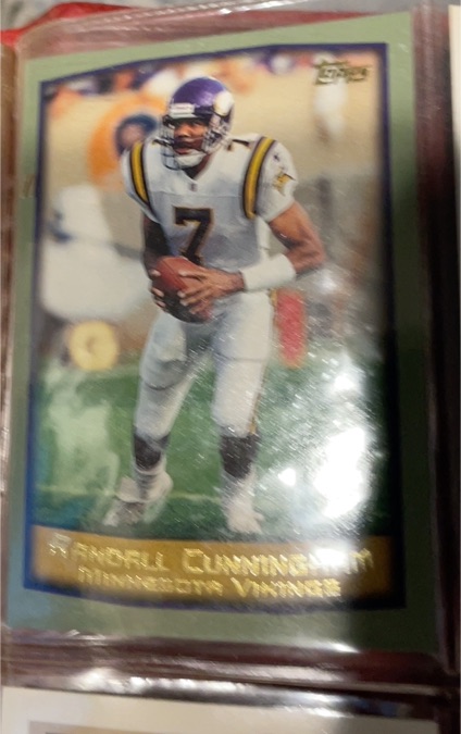 1991 Topps #7 Randall Cunningham — front