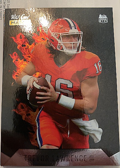 2021 Wild Card Matte #MRHR-1 Trevor Lawrence Red Hot Rookies — front