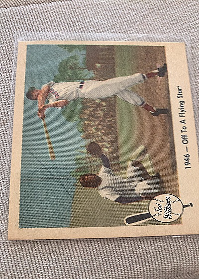 1959 Fleer #26 Ted Williams — back