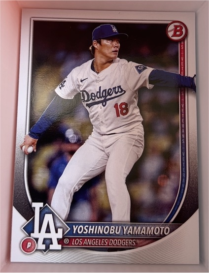 2025 Bowman #18 Yoshinobu Yamamoto — front