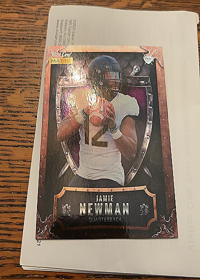 2021 Wild Card Matte Weekend Warrior #MWW-23 Jamie Newman — front