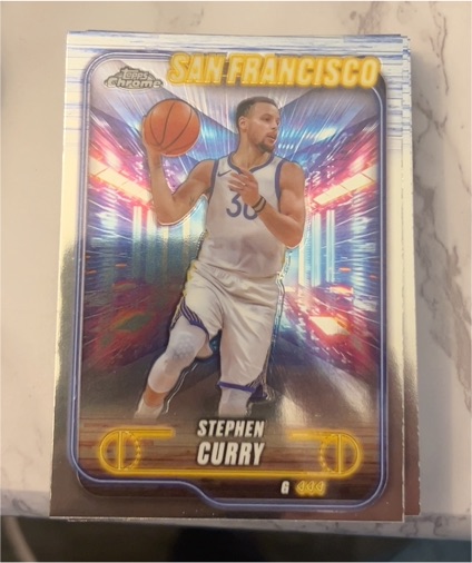 2024-25 Topps Chrome #187 Stephen Curry — front