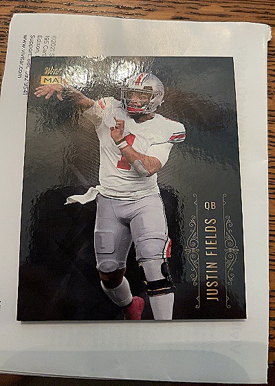 2021 Wild Card Matte #MBC-2 Justin Fields RC — front