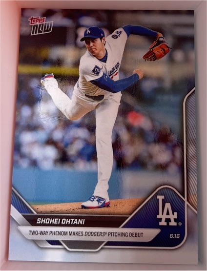 2025 Topps Now #307 Shohei Ohtani — front