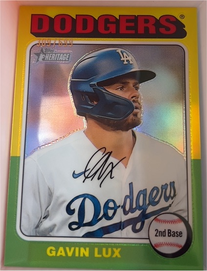 2024 Topps Heritage #178 Gavin Lux — front
