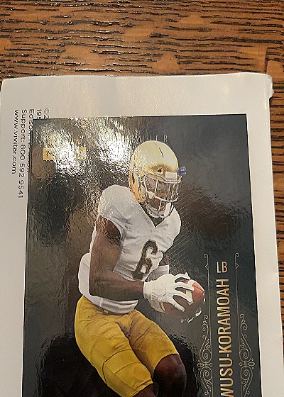 2023 Panini Zion Wusku-Koramoah — front