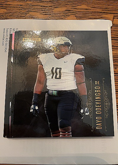 2021 Wild Card Matte #MBC-34 Dayo Odeyingbo — front