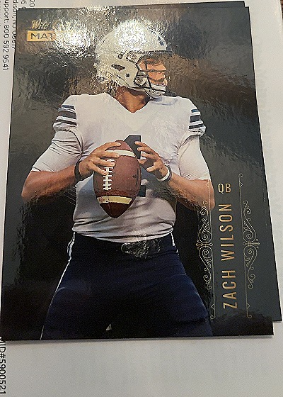 2021 Wild Card Matte #MBC-5 Zach Wilson — front