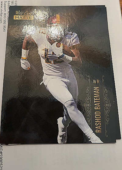 2021 Wild Card Matte #MBC-22 Rashod Bateman — front