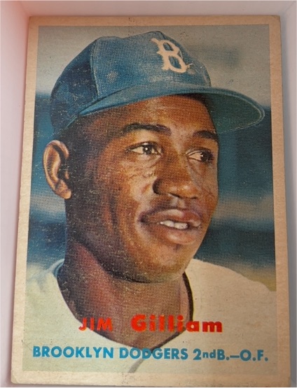 1957 Topps #115 Jim Gilliam — front