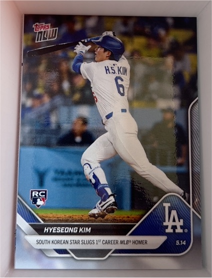 2025 Topps Now #182 Hyeseong Kim — front