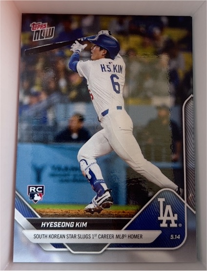 2025 Topps Now #182 Hyeseong Kim — front