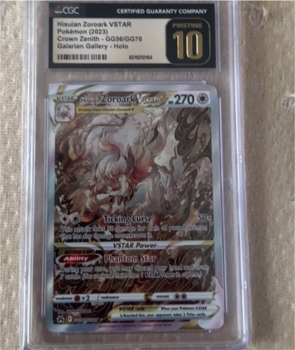 2023 Crown Zenith #GG56/GG70 Hisuian Zoroark VSTAR — front